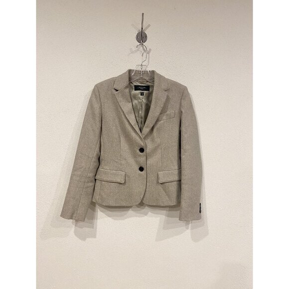 Weekend Max Mara Blazer Womens 4 Wool Silk Linen Blend Italy Classic Jacket - Picture 1 of 5
